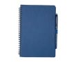 Carnet réutilisable à couverture rigide avec stylo, encre noire couleur bleu marine