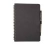 Carnet réutilisable à couverture rigide avec stylo, encre noire couleur noir