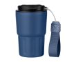 Gobelet isotherme en acier inoxydable avec sangle assortie 320ml couleur bleu marine