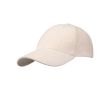 Casquette classique en velours côtelé recyclé 6 panneaux 280 g/m² couleur sable