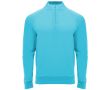 Sweat-shirt avec demi-fermeture éclair 200 g/m² Roly Direct Epiro couleur turquoise