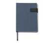 Agenda A5 en RPET avec fermeture magnétique couleur bleu gris