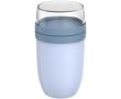 Boîte repas plastique double compartiment 1,05 L Mepal couleur bleu