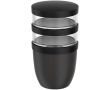 Boîte repas anti-fuite 3 compartiments 900 ml Mepal couleur noir