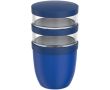 Boîte repas anti-fuite 3 compartiments 900 ml Mepal couleur bleu pastel