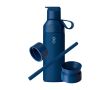 Bouteille avec un système de 3 bouchons modulables 500 ml Ocean Bottle couleur bleu marine