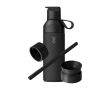 Bouteille avec un système de 3 bouchons modulables 500 ml Ocean Bottle couleur noir