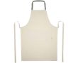 Tablier en coton recyclé avec tour de cou coloré 200 g/m² couleur vert chiné