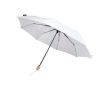 Parapluie manuel RPET 21\" en polyester pongé avec poignée en bois Ø99 couleur blanc