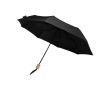Parapluie manuel RPET 21\" en polyester pongé avec poignée en bois Ø99 couleur noir