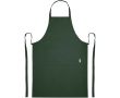Tablier en coton 200 g/m² avec deux poches pratiques couleur vert foncé