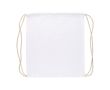 Sac à dos à cordes en coton de couleurs Oeko-Tex® 140g/m2 couleur blanc
