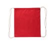 Sac à dos à cordes en coton de couleurs Oeko-Tex® 140g/m2 couleur rouge
