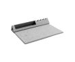 Tapis de souris multifonction avec support et chargeur de téléphone couleur gris