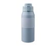 Bouteille en acier inoxydable avec bouton pour ouvrir le bec 800ml couleur bleu pastel