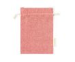 Petit sac en coton recyclé à fermeture éclair 120 g/m2 Mini Recycled couleur rouge