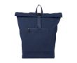 Sac à dos enroulable polylcotton recyclé pour ordinateur portable 15'' couleur bleu