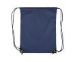 Sac à dos à cordes polyester avec coins et cordes noirs couleur bleu