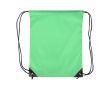 Sac à dos à cordes polyester avec coins et cordes noirs couleur vert clair