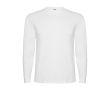 T-shirt en coton à manches longues 165 g/m² Roly Direct Pointer couleur blanc