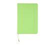 Carnet à couverture rigide RPET avec feuilles lignées A5 assorties couleur vert clair