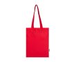 Tote bag en coton recyclé et RPET 7 L 140 g/m² couleur rouge