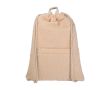 Sac à dos à cordons en sherpa recyclé avec poche frontale 9 L couleur naturel