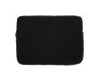 Housse pour ordinateur en sherpa recyclée avec poches intérieures 13\" couleur noir
