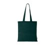 Tote bag en coton biologique avec grand compartiment 7 L 140 g/m² couleur vert foncé