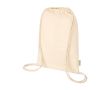 Sac en coton biologique avec cordons naturels 5 L 140 g/m² couleur naturel
