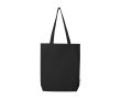 Tote bag en coton biologique avec fond large 11 L 180 g/m² couleur noir