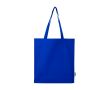Tote bag en coton biologique avec soufflets latéraux 14 L 180g/m² couleur bleu roi