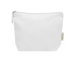 Trousse de toilette en coton bio avec fermeture éclair 1 L 180 g/m² couleur blanc