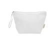 Grande trousse en coton biologique avec fermeture éclair 3 L 180 g/m² couleur blanc