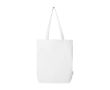 Sac en coton biologique avec base large 10 L 270 g/m² couleur blanc