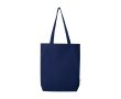 Sac en coton biologique avec base large 10 L 270 g/m² couleur bleu marine
