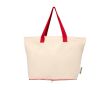 Sac en coton recyclé pliable avec certificat GRS 7 L 140 g/m² couleur rouge