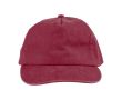 Casquette 5 panneaux en plusieurs couleurs effet lavé 240 g/m² couleur bordeaux