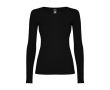 T-shirt femme à manches longues 160 g/m² Roly Direct Extreme  couleur noir