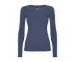 T-shirt femme à manches longues 160 g/m² Roly Direct Extreme  couleur bleu jean