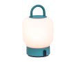 Lampe portable de style lanterne à lumière douce Kooduu Loome couleur vert menthe
