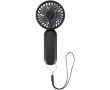 Ventilateur portable rechargeable 3 vitesses avec USB-C couleur noir