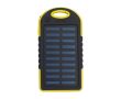Batterie externe solaire avec lampe latérale 4.000 mAh couleur jaune