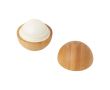 Baume à lèvres parfum vanille avec boîtier en bambou FPS 15 couleur bois