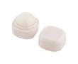 Baume à lèvres à la vanille avec boîtier carré en plastique FPS 15 couleur blanc