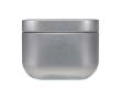 Bougie parfumée carrée en boîte métal vanille 50 g couleur argenté mat