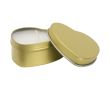 Bougie cœur en boîte métal avec parfum vanille 40 g couleur rose