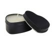 Bougie cœur en boîte métal avec parfum vanille 40 g couleur noir