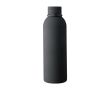 Gourde en acier inoxydable recyclé avec revêtement caoutchouc 500ml couleur noir