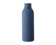 Gourde en acier inoxydable recyclé avec revêtement caoutchouc 500ml couleur bleu